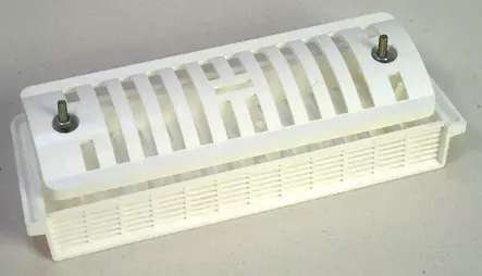 Tuuletusritilä suljettava valkoinen läpiasennettava - Asuntoauton ja -vaunun koriosat - 5400250005 - 1