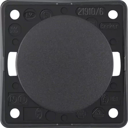 Vaihtokytkin upotettava antrasiitti matt 250V, 16AX - Sähkörasiat ja pistokkeet - 936562505 - 1