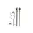 Jyrsintäpuikko 6,0 mm pallo 2 kpl - Micromot poraus- ja jyrsintäterät - 28725 - 1
