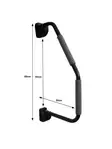 Nousukahva Safety Hand Rail XL Black Ei lukittava, musta - Karavaanarin tärkeimmät tarvikkeet - 4565 - 1