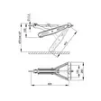 Nurkkatuki Stabilform 605x280 1000kg Kiinnitysreikien väli 190 mm AL-KO - Tukijalat ja nurkkatuet - 267265 - 2