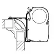 Thule markiisi kiinnityssarja High-Top 1x8 + 2x30 cm 5200 / 8000 / 4900 - Kattokiinnikkeet markiisiin - 308005 - 1