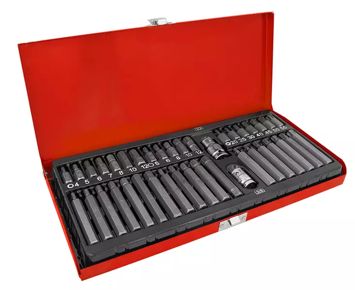 40 osainen Kuusio-, TORX- JA XZN-Kärkisarja - Hylsysarjat - T33275 - 2