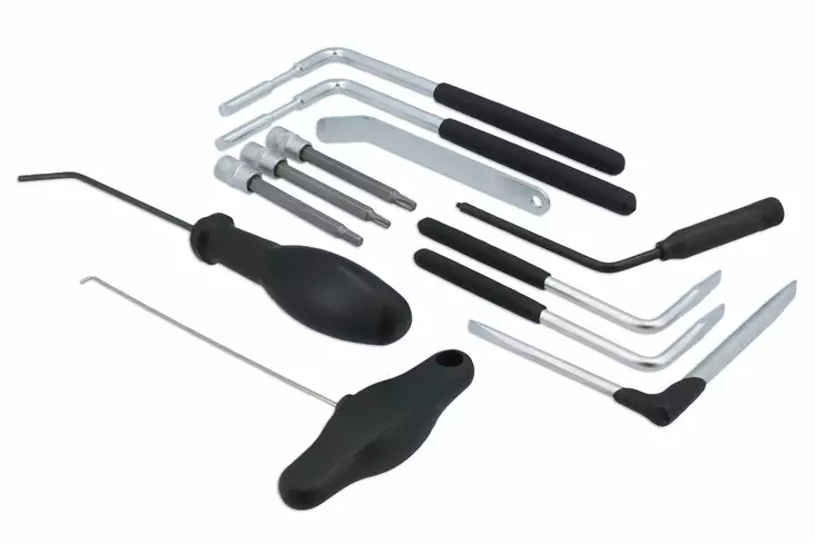 Airbag Työkalusarja 12-osaa VAG, BMW, MB - Muut korikorjaus työkalut - 258-8265 - 1