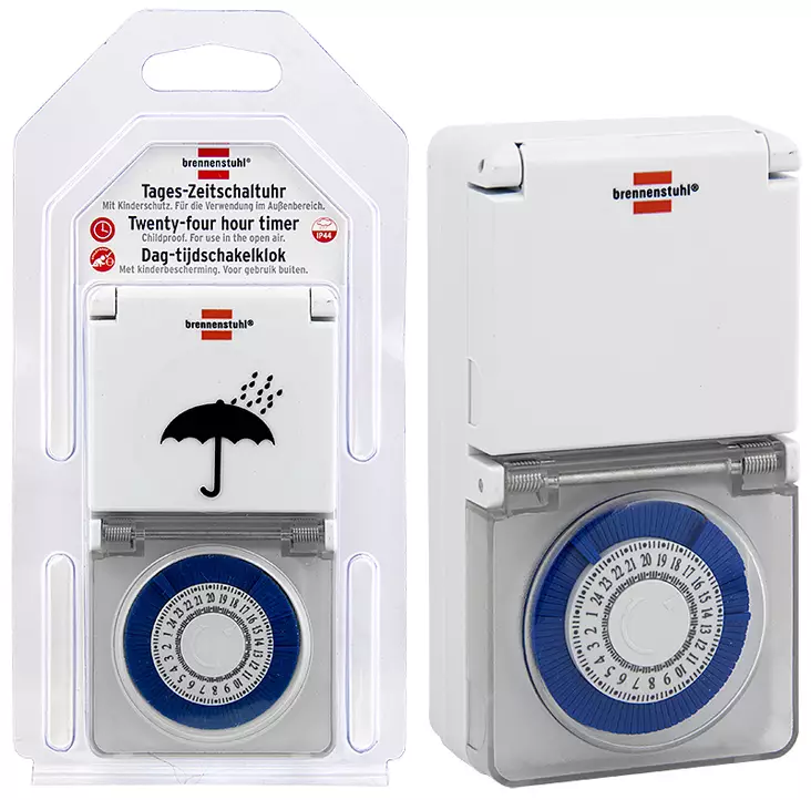 Ajastinkello 24H IP44 ulkokäyttöön - Ajastinkellot - BR4095 - 2