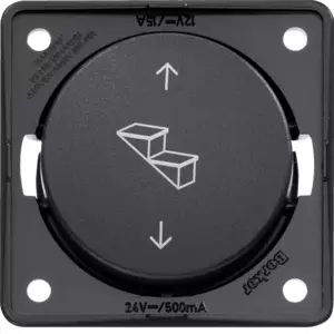 Astimen katkaisin upot. antrasiitti matt 12-24V - Sähkörasiat ja pistokkeet - 936952505 - 1