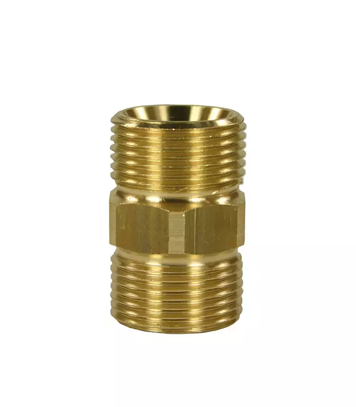 Clen kaksoisnippa M22x1,5 messinki - Clen painepesuriliittimet - CLT90045 - 1