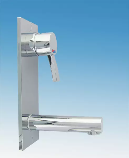 Comet vipusekoitushana+suihku seinään, Kompakt katkaisijalla, kahva Pisa - Hanat ja suihkutarvikkeet - 0600125 - 1