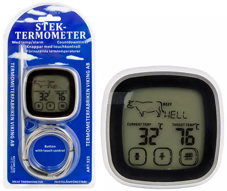 Digi-Lihalämpömittari 70X70mm - Lämpömittarit - EC525 - 1
