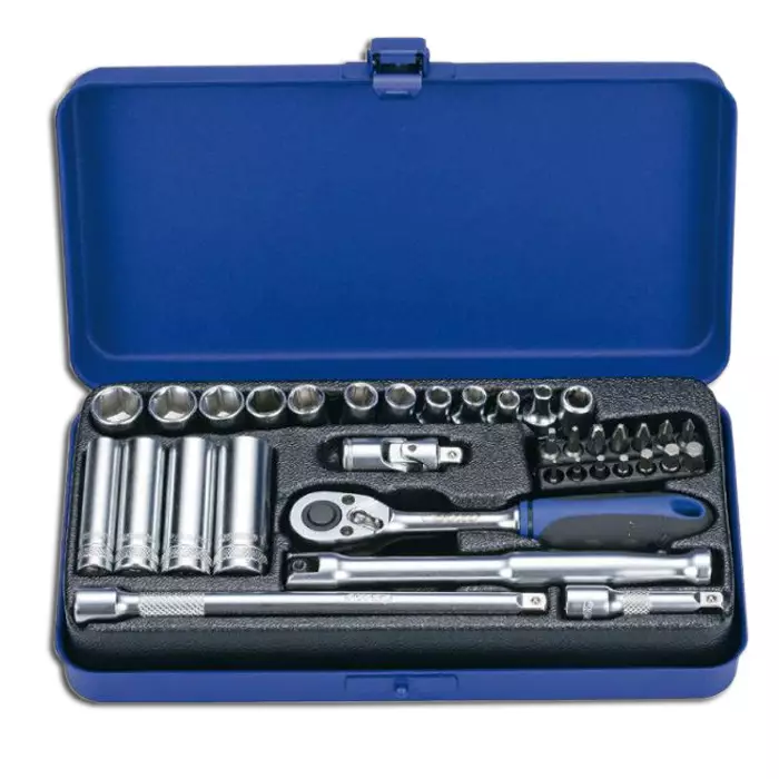 Hylsyavainsarja 1/4" 35-osaa Boxo - Hylsysarjat - 284-B33-2035 - 1
