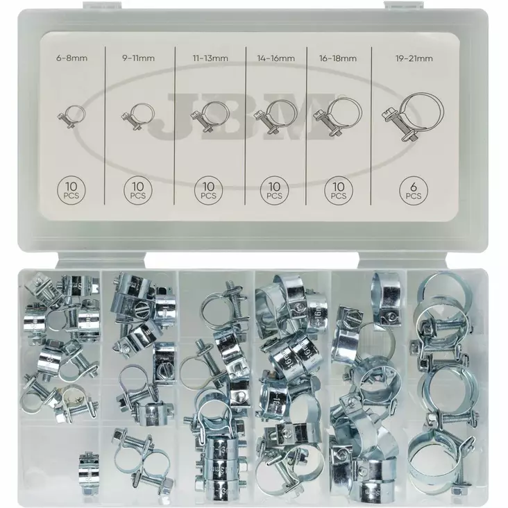 JBM letkunsidelajitelma 6-21mm 56 osaa - Pientarvikevalikoimat - 50-54935 - 1