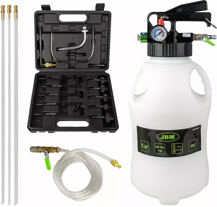 JBM paineilma vaihteisto- ja atf öljynvaihtolaite 10l - Öljynkeräys - 50-54555 - 1