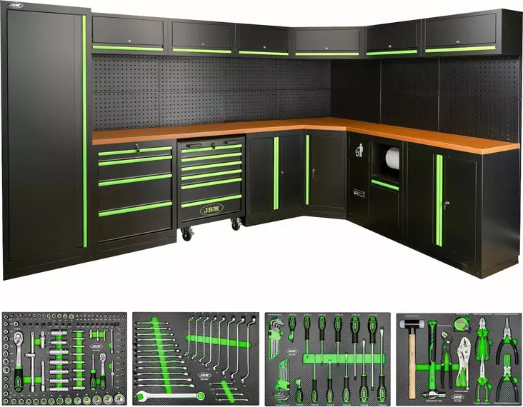 JBM työasemakokoonpano työkaluilla 172 osaa - Kalustekokonaisuudet - 50-SERIE565 - 1