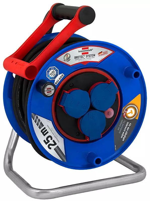 Kaapelikela 3G1.5 mm 25 m pyörimätön keskiö - Sähkökelat ja johdot - BR1605 - 2