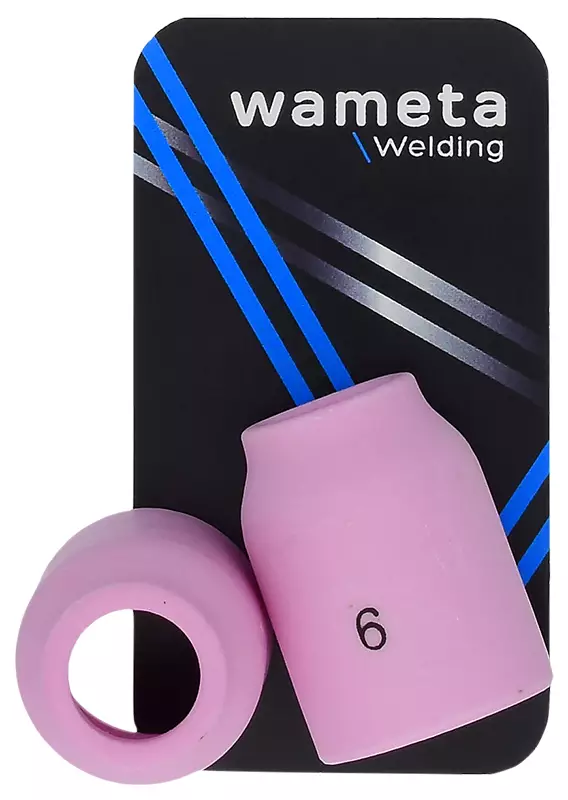 Kaasukupu linssille UNF 9/16" 10 mm 2 kpl Wameta nro 6 - TIG-polttimet ja kulutusosat - WA61205 - 1
