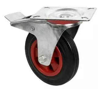 KALUSTEPYÖRÄ KÄÄNTYVÄ JARRULLA 125mm - Kalustepyörät - PT29125 - 1