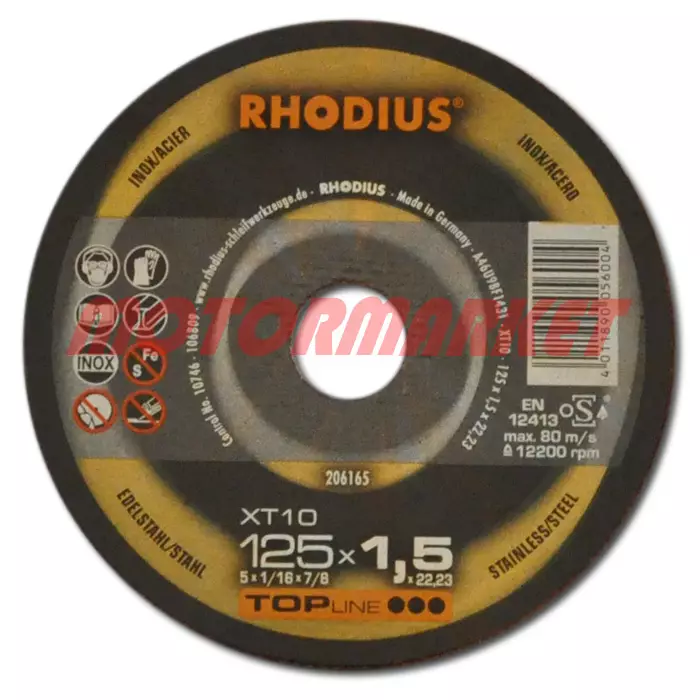 Katkaisulaikka XT10 125x1,5x22,2mm - Katkaisulaikat - 283-60-XT1012515 - 1