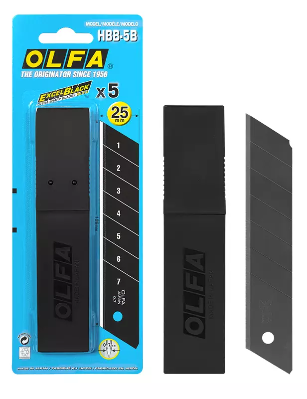 Katkoteräveitsen Varaterät 25mm Erikoist - Puukot, veitset ja kaapimet - OF640165 - 1