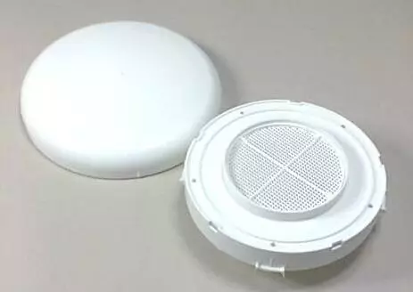 Kattoventtiili ilmanvaihtoon, valkoinen - Asuntoauton ja -vaunun koriosat - 2432010095 - 1