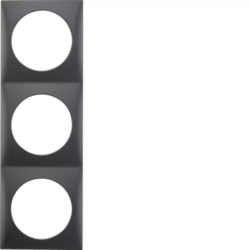 Kehys 3-osainen antrasiitti matta - Sähkörasiat ja pistokkeet - 918192515 - 1