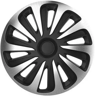Koristekapseli Caliber Carbon Hopea/Musta 15" 4 kpl - 15" koristekapselit - 929-CAL15 - 1