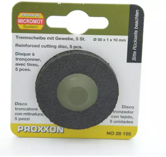 Korundisidosteinen katkaisulaikka, 50 x 1 x 10 mm 5 - Proxxon katkaisu- ja hiontalaikat - 28155 - 1