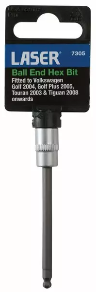 Kuusiokoloavain 1/4" 4 mm Pallopää 79 mm - Räikät ja vääntimet - 258-7305 - 1