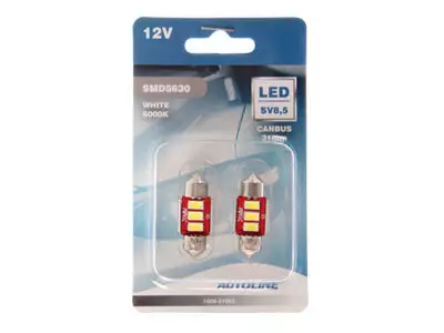 LED-POLTTIMOPARI 12V SV8,5 2,4W 31MM CANBUS 128 - Auton polttimot - 1608-87005 - 1