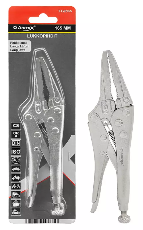 Lukkopihdit 165mm Pitkä Leuka - Lukkopihdit - TX28255 - 1