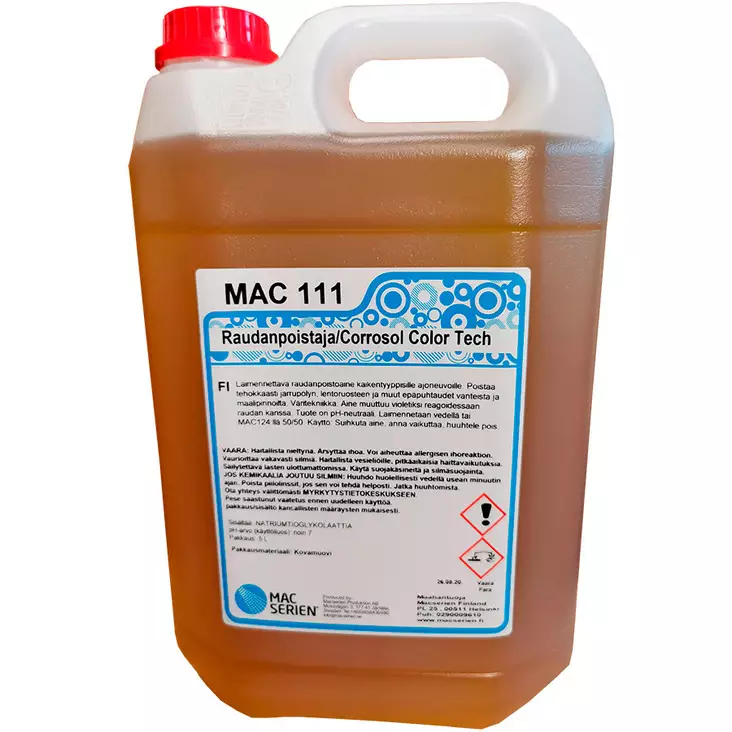 MAC 111 RAUDNPOIST TIIV 5L - Teho- ja liuotinpesuaineet - MAC111-5 - 1