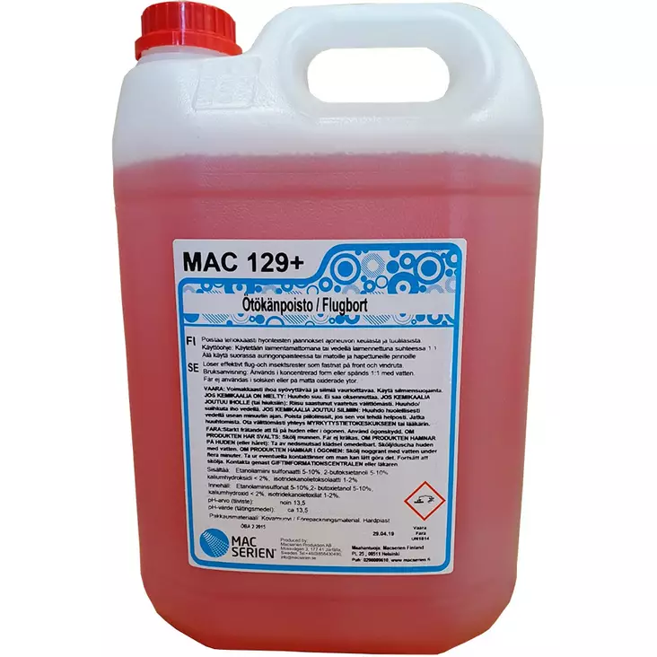 MAC 129+ ÖTÖKKÄ PESUAINE 5L - Teho- ja liuotinpesuaineet - MAC129-5 - 1