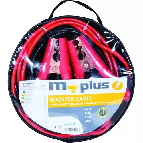 M+ APUKÄYNN.KAAPELIT AL/CU 16MM/2.5M/220A (ME2) - Akkulaturit autoon - 57820125 - 1