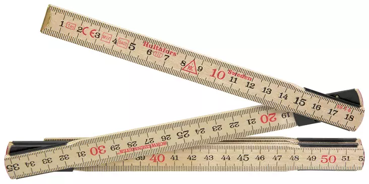 Nivelmitta 1M Puu/Metallinivel - Mitat - HF292025 - 1