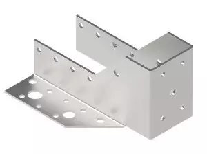 Palkkikenkä kuumasinkitty 48X135 - Kulmaraudat ja naulalevyt - 672-A-P48135 - 1