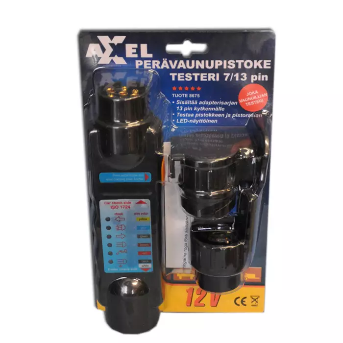 Perävaunupistoke testeri 7 ja 13 pin. - Peräkärryn rasiat ja pistokkeet - 8675 - 1