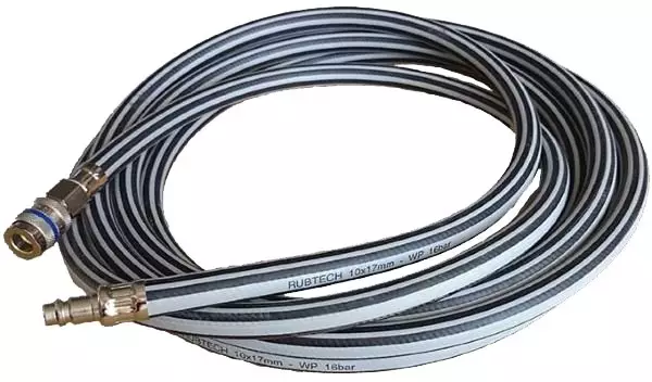 Rubitech kumi-letku 15 m Pikaliittimillä - Paineilmaletkut ja -kelat - 283-O2-1725225 - 1