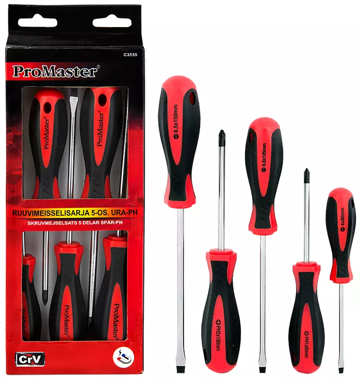 Ruuvimeisselisarja 5-os. URA-PH - Ruuvitaltat - C3555 - 1