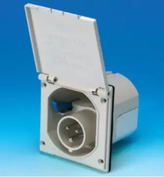 Sisäänottorasia 230V valkoinen CEE Upotettava 1154210 - Sähkörasiat ja pistokkeet - 1000215 - 1