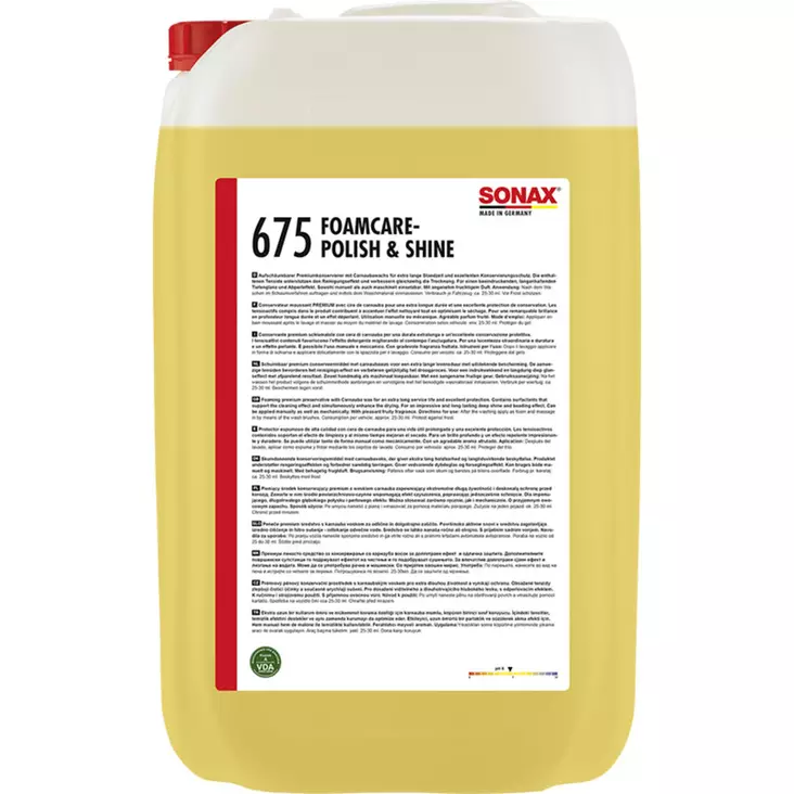 SONAX FoamCare Kiillotusvaha 25 L - Vahat ja pinnoitteet - SO675705 - 1