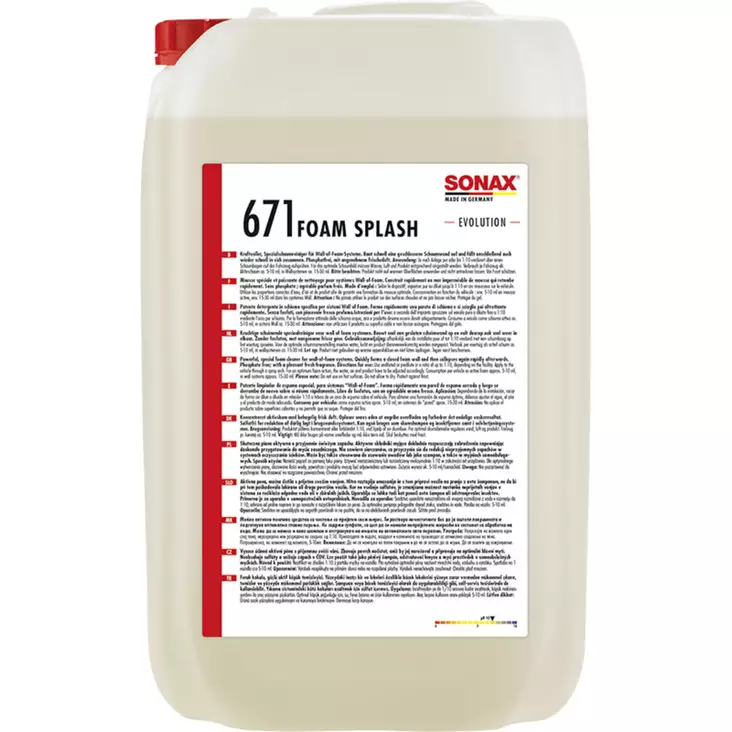 SONAX FoamSplash vaahtoshampoo 25 L - Autoshampoot - SO671705 - 1