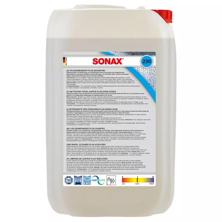 Sonax Vannepesu 25L ei sisällä happoja - Rengas- ja vannepesu - SO230705 - 1