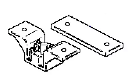 Thule lisätukijalan kiinnike, etupalkkiin - Thule Omnistor markiisien varaosat - 1500603485 - 1