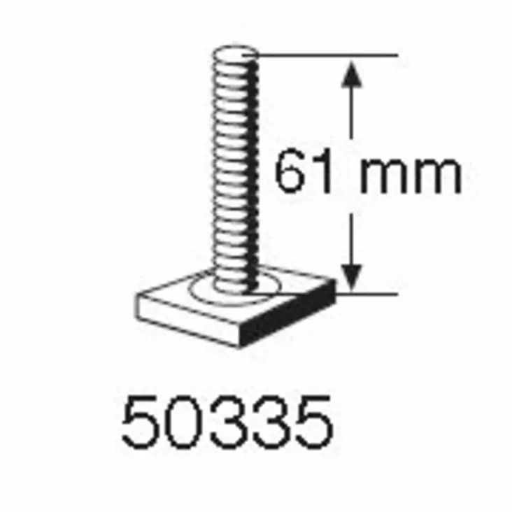Thule ruuvi M6X61 - Polkupyörätelineiden tarvikkeet - TH50335 - 1