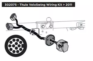 Thule sähkösarja VeloSwing 13-napainen 02/2011-> - Vetokoukkusarjat retki- ja asuntoautoon - 302075 - 1