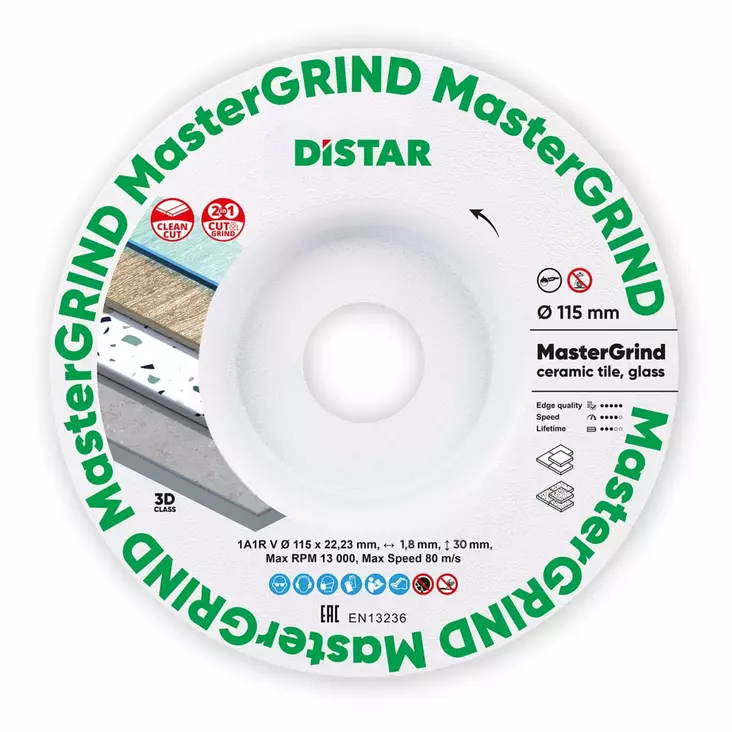 Timanttilaikka 1A1R V 115mm MasterGRIND - Timanttilaikat laatoittajille - 87015424065 - 1