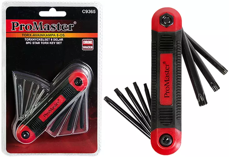 TORX Avainsarja 8-os. - Räikät ja vääntimet - C9365 - 1