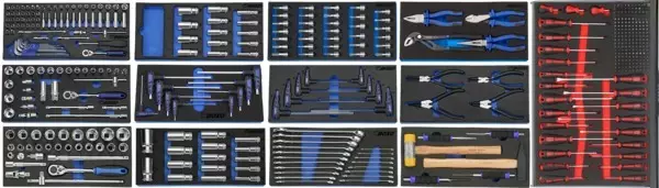 Työkalusarja Boxo Työkaluvaunuihin 466-osaa - Työkalumoduulit työkaluvaunuihin - 285-TK15 - 1