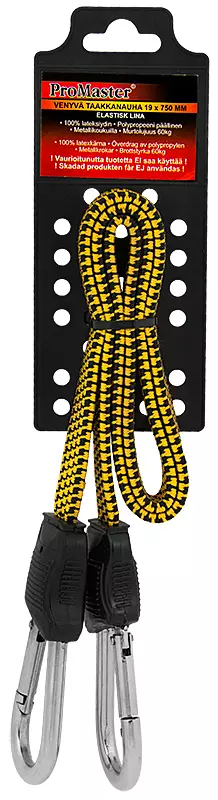 Venyvä taakkanaru keltainen 19x750 mm - Köydet, narut ja vaijerit - C5945 - 1