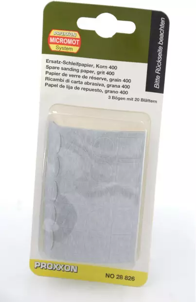 Hiomapaperit PS 13-hiomakynään karkeus 400 - Proxxon käsilaitteiden varusteet - 28826 - 2