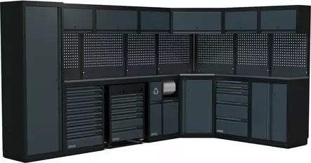 Sonic mss next korkea työasemakokoonpano rosterityötasolla 5062mm - Kalustekokonaisuudet - SON4930906 - 1